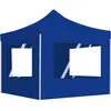 vidaXL Tente de réception pliable avec parois Aluminium 2x2 m Bleu