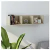 vidaXL Étagère murale à CD Chêne sonoma 75x18x18 cm Bois d'ingénierie