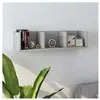 Vidaxl - tagère murale à cd Gris béton 75x18x18 cm Bois d'ingénierie