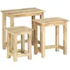 vidaXL Tables gigognes 3 pcs Bois solide de manguier