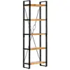 vidaXL Bibliothèque à 5 niveaux 60x30x180 cm Bois de manguier solide