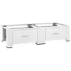 vidaXL Socle double pour lave-linge et sèche-linge avec tiroirs Blanc