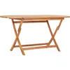 vidaXL Table pliable de jardin 160x80x75 cm Bois de teck solide