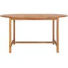 vidaXL Table de jardin 150x76 cm Bois de teck solide