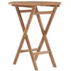 vidaXL Table pliable de jardin 60x60x75 cm Bois de teck solide