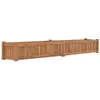 vidaXL Lit surélevé 200x30x25 cm Bois de teck solide