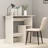 vidaXL Bureau Blanc 80x45x74 Cm Bois D'ingénierie