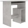vidaXL Bureau Gris béton 80 x 45 x 74 cm Aggloméré