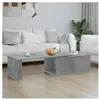 vidaXL Table basse Gris béton 150x50x35 cm Aggloméré