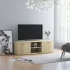 vidaXL Meuble TV Chêne sonoma 120x34x37 cm Aggloméré