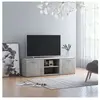 vidaXL Meuble TV Gris béton 120x34x37 cm Aggloméré