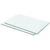 vidaXL Panneaux d'étagère 2 pcs verre transparent 50x25 cm