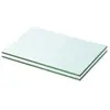 vidaXL Panneaux d'étagère 2 pcs Verre Transparent 20 x 25 cm