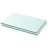 vidaXL Panneaux d'étagère 2 pcs Verre Transparent 30 x 12 cm