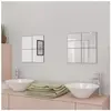 vidaXL Carreaux de miroir sans cadre 16 pcs 20,5 cm
