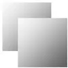 vidaXL Miroirs muraux 2 pcs 60x60 cm Carré Verre