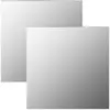 vidaXL Miroirs muraux 2 pcs 50x50 cm Carré Verre