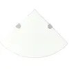 vidaXL Étagères d'angle 2 pcs et supports Verre Transparent 35x35 cm