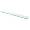vidaXL Panneaux d'étagère 2 pcs Verre Transparent 110x12 cm