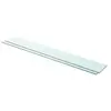 vidaXL Panneaux d'étagère 2 pcs Verre Transparent 110 x 15 cm