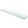 vidaXL Panneaux d'étagère 2 pcs Verre Transparent 100 x 15 cm
