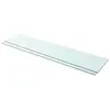 vidaXL Panneaux d'étagère 2 pcs Verre Transparent 110 x 25 cm