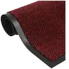 vidaXL Paillassons rectangulaires 2 pcs 60 x 90 cm Rouge