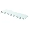 vidaXL Panneaux d'étagère 2 pcs Verre Transparent 80 x 20 cm
