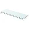 vidaXL Panneaux d'étagère 2 pcs Verre Transparent 80 x 25 cm