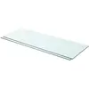 vidaXL Panneaux d'étagère 2 pcs Verre Transparent 80 x 30 cm