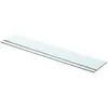 vidaXL Panneaux d'étagère 2 pcs Verre Transparent 80 x 12 cm