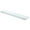 vidaXL Panneaux d'étagère 2 pcs Verre Transparent 80 x 15 cm