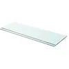 vidaXL Panneaux d'étagère 2 pcs Verre Transparent 90 x 30 cm