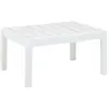 vidaXL Table de jardin Blanc 78x55x38 cm Plastique