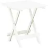vidaXL Table pliable de jardin blanc 45x43x50 cm plastique