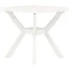 vidaXL Table de bistro Blanc 70x70x72 cm Plastique