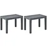 vidaXL Bancs de jardin 2 pcs Anthracite Plastique