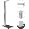 vidaXL Douche d'extérieur avec receveur de douche WPC Acier inoxydable