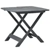 vidaXL Table pliable de jardin Anthracite 79x72x70 cm Plastique