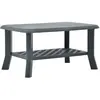 vidaXL Table basse Vert 90 x 60 x 46 cm Plastique