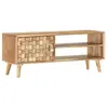 vidaXL Meuble TV 100x35x40 cm Bois d'acacia massif