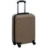 vidaXL Valise rigide Marron ABS