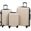vidaXL Ensemble de valises rigides 3 pcs Doré ABS