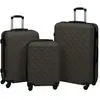 vidaXL Ensemble de valises rigides 3 pcs Anthracite ABS