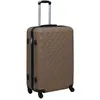 vidaXL Valise rigide Marron ABS