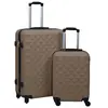 vidaXL Ensemble de valises rigides 2 pcs Marron ABS