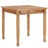 vidaXL Table à dîner de jardin 80x80x80 cm Bois de teck solide