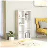 vidaXL Bibliothèque Blanc 50x25x106 cm Bois d'ingénierie
