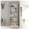 vidaXL Bibliothèque à 5 niveaux Gris béton 60x24x175 cm Aggloméré
