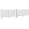vidaXL Cache-radiateurs 2 pcs Blanc 152x19x81,5 cm MDF